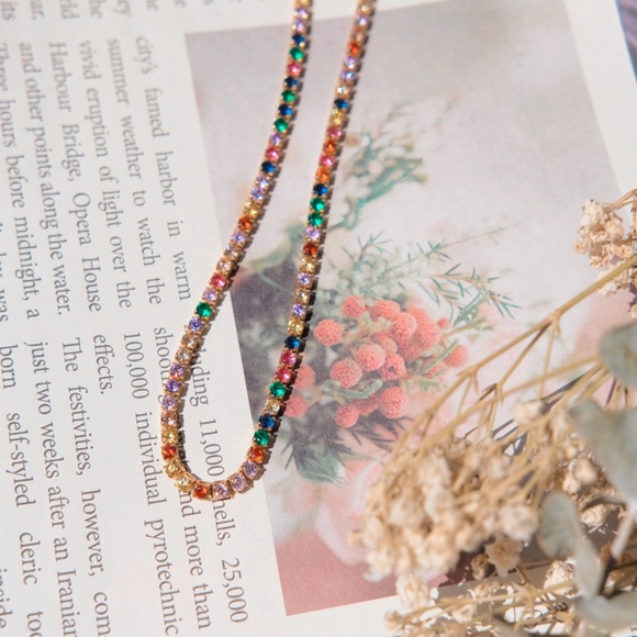 ✨Rainbow Tennis Choker - Picture 4 of 9